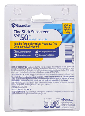 Guardian Zinc SPF50+ (12 g) (Pack of 3)