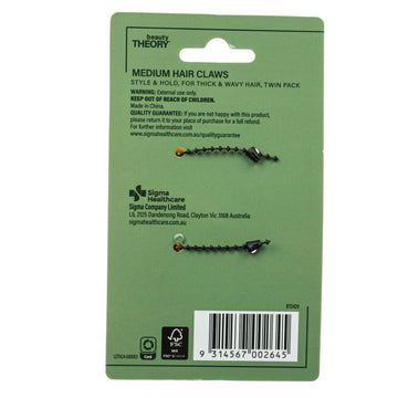 Beauty Theory Medium Hair Claw (Pack of 2)