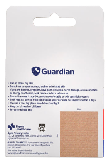 Guardian Kinesiology Tape 5m x 50mm Roll (Tan)