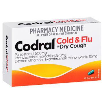 CODRAL® Cold & Flu + Dry Cough 48 Capsules