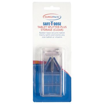 SurgiPack Tablet Splitter Plus Storage Clear 1 Each