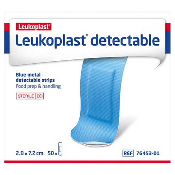 LEUKO Leukoplast Detectable First Aid Dressings 28mm x 72mm 50 Pack