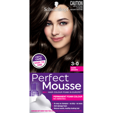 Schwarzkopf Perfect Mousse 3-0 Dark Brown 1 Pack