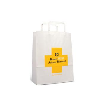 Goldx White Paper Bag 300x24x100 Carton 250