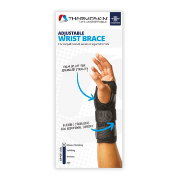Thermoskin Adjustable Wrist Brace Right Black 1 EachThermoskin Adjustable Wrist Brace Right Black 1 Each