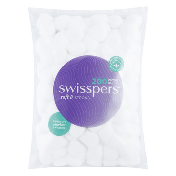 Swisspers Cotton Balls 200 Pack