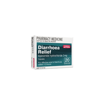 PHARMACY ACTION Diarrhoea Relief 20 Capsules