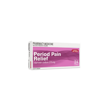 PHARMACY ACTION Period Pain Relief 275mg 24 Tablets