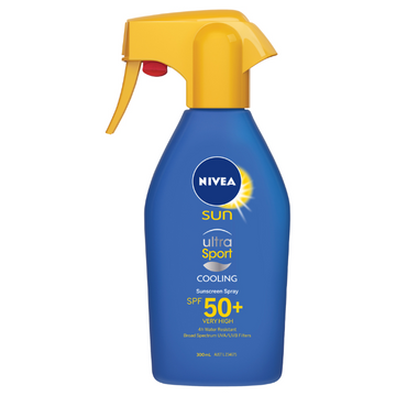 NIVEA Sun Sunscreen Spray Ultra Sport SPF50Plus 300mL