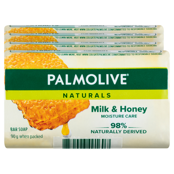 Palmolive Naturals Milk & Honey Bar Soap 4 Pack