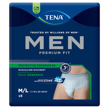 Tena Maxi for Men Level 4 M/L Large 8 Pack