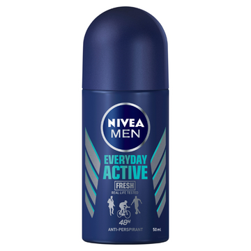 NIVEA Men Antiperspirant Roll-On Deodorant Everyday Active Fresh 50mL