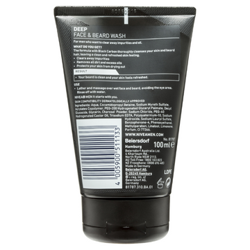 NIVEA Men Deep Face & Beard Wash 100mL