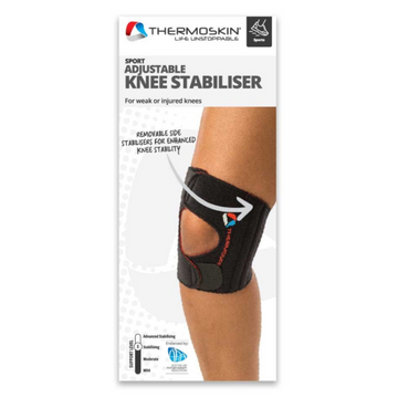 Thermoskin Knee Stabiliser Adjustable S/M Black 1 Each