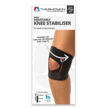 Thermoskin Knee Stabiliser Adjustable L/XL Black 1 Each
