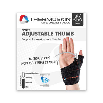 Thermoskin Sport Adjustable Thumb Wrap Right L/XL Black 1 Each