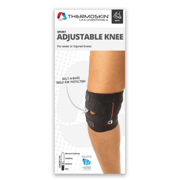 Thermoskin Sport Adjustable Knee Wrap S/M Black 1 Each