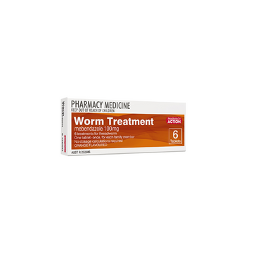 PHARMACY ACTION Worm Treatment 6 Tablets