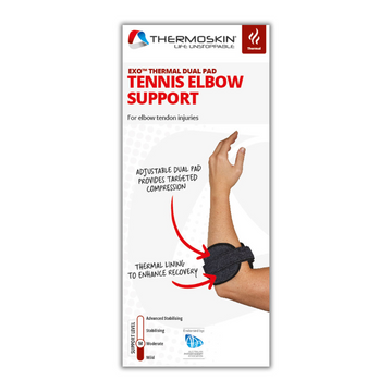 Thermoskin Dual Pad Tennis Elbow Support Black 1 Each