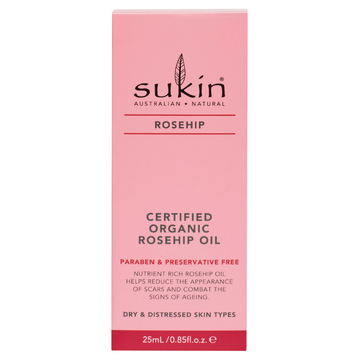 Sukin Certified Organic Rose Hip Oil 25mL
