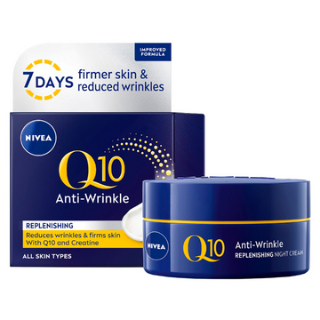 NIVEA Q10 Anti-Wrinkle Replenishing Night Cream 50mL