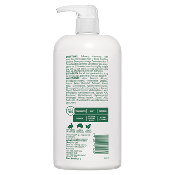 DermaVeen Oatmeal Conditioner for Dry, Flaky or Sensitive Scalps 1L