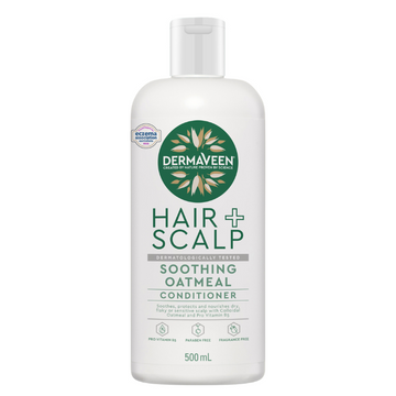 DermaVeen Oatmeal Conditioner for Dry, Flaky or Sensitive Scalps 500mL