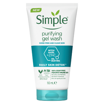 Simple Daily Skin Detox Purifying Facial Wash 150mL