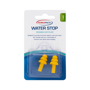 SurgiPack 6279 Water Stop With Cord Ear Plugs 1Pair