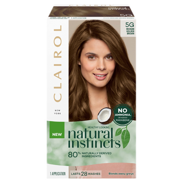 Clairol Natural Instincts 5G Medium Golden Brown 1 Pack