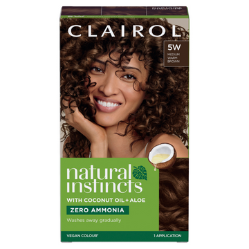 Clairol Natural Instincts 5W Medium Warm Brown 1 Pack