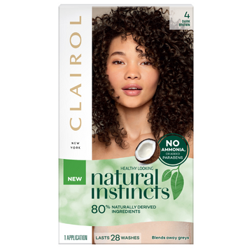 Clairol Natural Instincts 4 Dark Brown 1 Pack