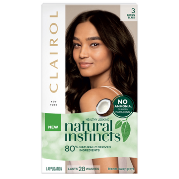 Clairol Natural Instincts 3 Brown Black 1 Pack