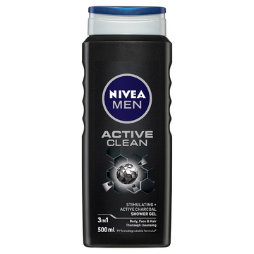 NIVEA Men Active Clean Shower Gel 500mL