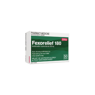 PHARMACY ACTION Fexorelief 180mg 70 Tablets