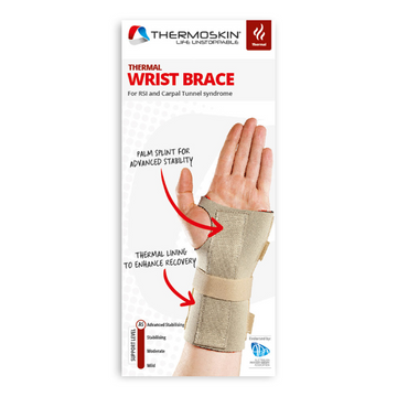 Thermoskin Thermal Wrist Brace Left L/XL Beige 1 Each