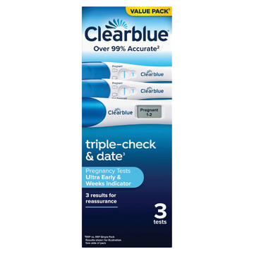 Clearblue Pregnancy Test Combo Pack Triple Check & Date 3 Pack