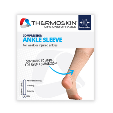 Thermoskin Ankle Sleeve Medium Beige 1 Each