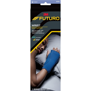 Futuro Wrist Night Support Adjustable Blue 1 Each (Currently Out Of Stock)