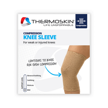 Thermoskin Compression Knee Sleeve Large Beige 1 Each