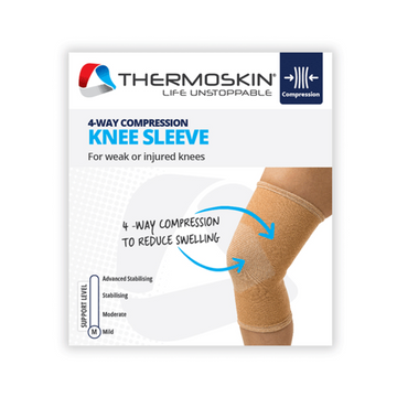 Thermoskin Knee 4-Way Large Beige 1 Each