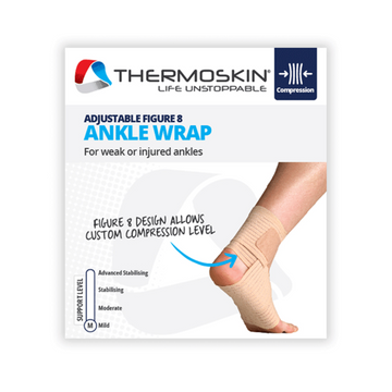 Thermoskin Adjustable Figure 8Ankle Wrap S/M Beige 1 Each