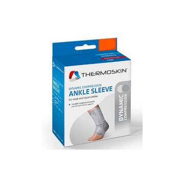 Thermoskin Dynamic Compression Ankle Sleeve L/XL Grey 1 Each