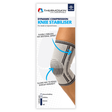 Thermoskin Dynamic Compression Knee Stabiliser Small Grey 1 Each