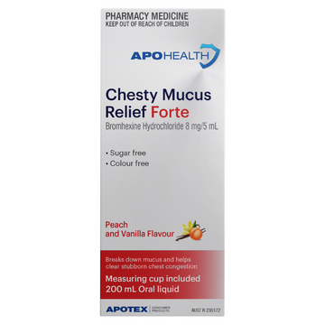 APO HEALTH Chesty Mucus Relief Forte Bottle 200mL