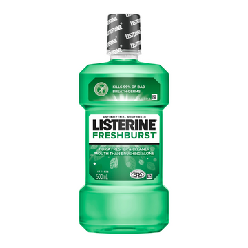 Listerine FreshBurst Antibacterial Mouthwash 500mL