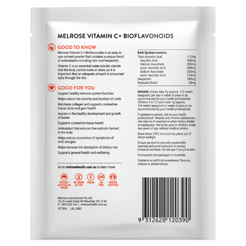 Melrose Health Vitamin C+ Bioflavonoids 100g