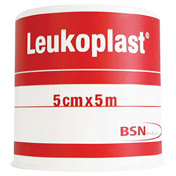 LEUKO Leukoplast Normal Rubber Tapes 5cm x 5m 1 Each