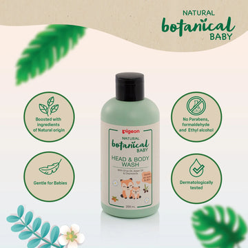 Pigeon Natural Botanical Baby Head & Body Wash 500mL