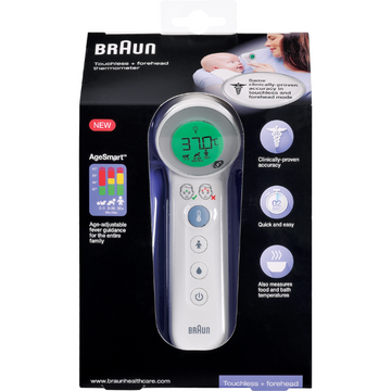 Braun Touchless + Forehead Thermometer 1 Each